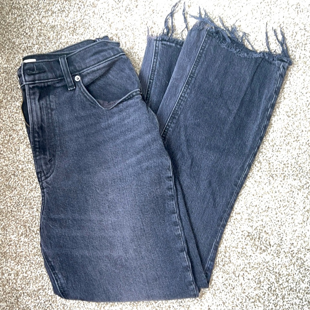 Abercrombie black Kick Flare jeans size 28R
